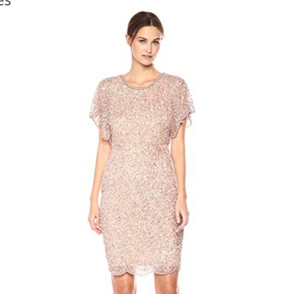 Adrianna Papell sequin cocktail dress size 4 - Picture 3 of 4